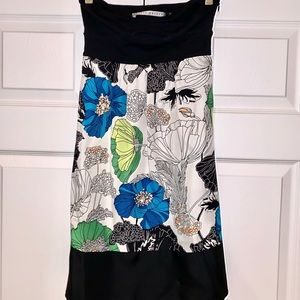 Susana Monaco strapless silk and cotton dress